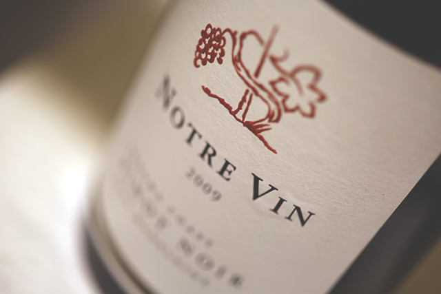 Notre Vin Pinot Noir Clos Madeleine 2009