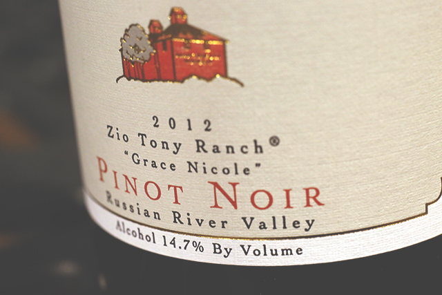 Martinelli Pinot Noir Zio Tony Ranch 2012