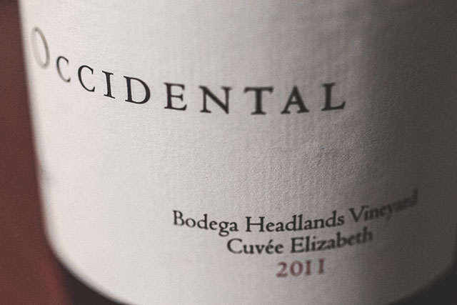 Occidental Pinot Noir Bodega Headlands Cuvee Elizabeth 2011